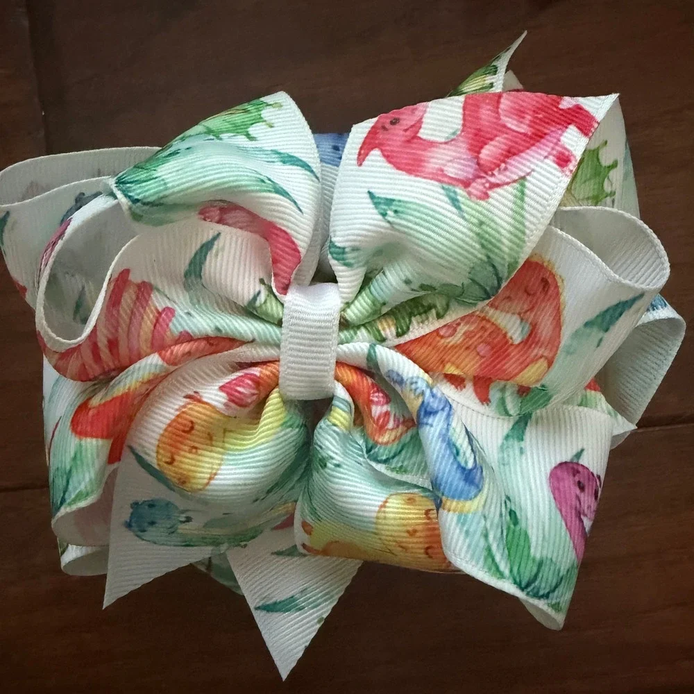 Double Stack Boutique Hair Bows 4-6
